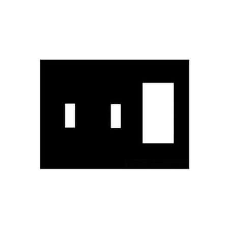 Mulberry Number of Gangs: 3 Steel, Wrinkle Finish, Ivory 99443